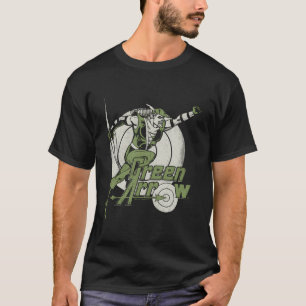 Flecha verde a la derecha en la camiseta de manga