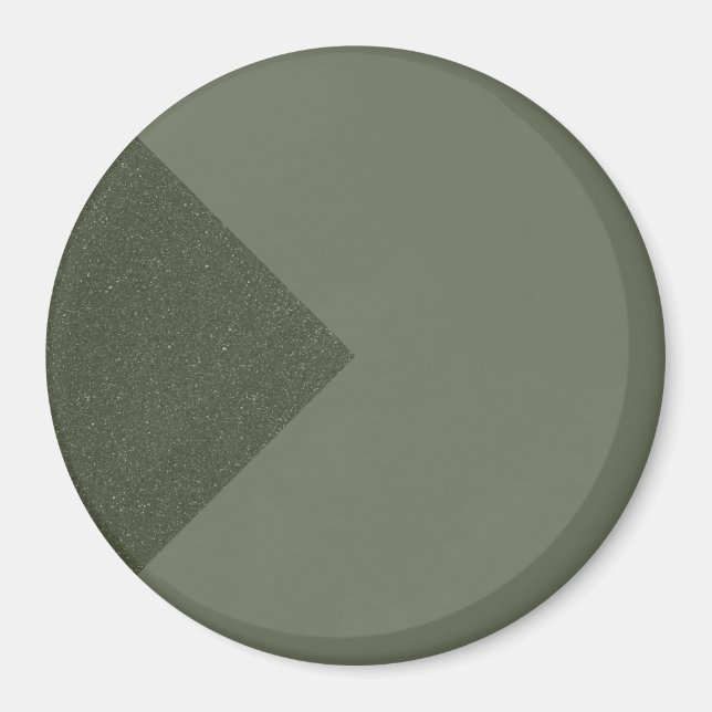 Flecha Verde Musgo Moderno Imán (Frente)