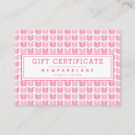 Flechas aztecas rosadas Imprimir certificado de re