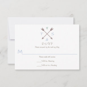 Flechas Corazón Azul - RSVP