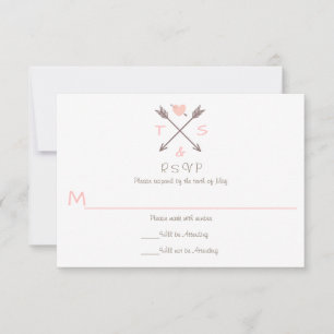 Flechas Corazón Rosa - RSVP
