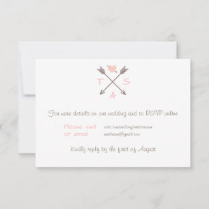 Flechas Corazón Rosa - RSVP