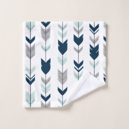 Flechas de fleteo en la marina, la menta y el gris