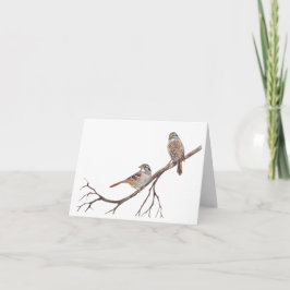 Flechas en una tarjeta de nota de bifurcación