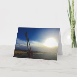 flechas gemelas tarjeta de saludo - paisaje