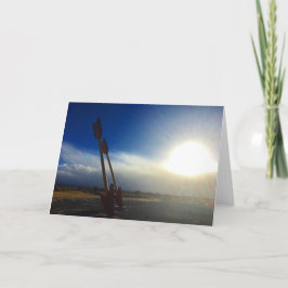 flechas gemelas tarjeta de saludo - paisaje