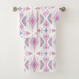 Flechas tribales bohemias, azules, rosadas, de col