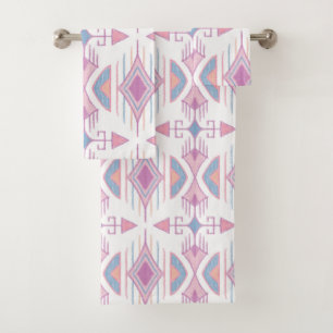 Flechas tribales bohemias, azules, rosadas, de col