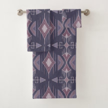 Flechas tribales, ciruela, Rosa polvoriento, malva