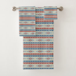 Flechas Tribales Vintadas En Rojo Y Azul
