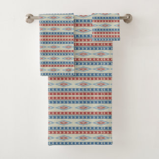 Flechas Tribales Vintadas En Rojo Y Azul