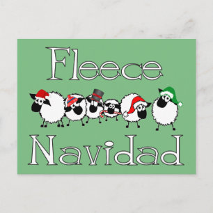 Fleece Navidad Funny Navidades Postcard