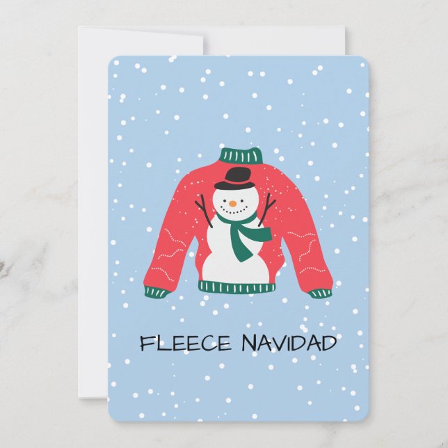 Fleece Navidad - Funny Navidades Sweater Design (Anverso)