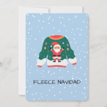 Fleece Navidad - Funny Navidades Sweater Design