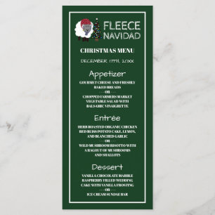 Fleece Navidad, menú Navidad al estilo español