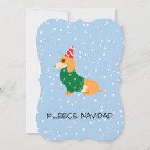 Fleece Navidad - Perro de salchicha