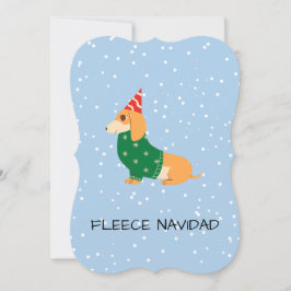 Fleece Navidad - Perro de salchicha