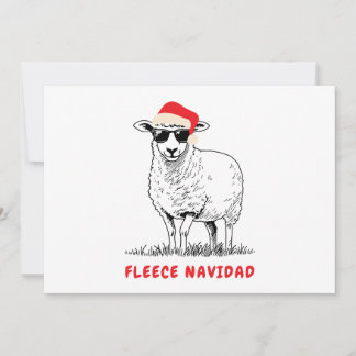 Fleece Navidad Sheep en gafas de sol