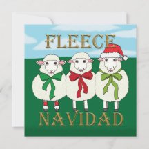 Fleece Navidad - Tarjeta de Navidades