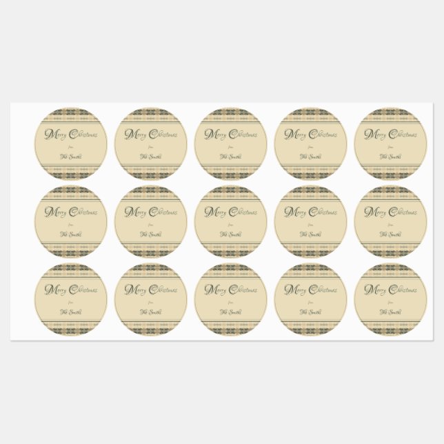 Fletcher Navidades Etiquetas de alimentos (Hoja)
