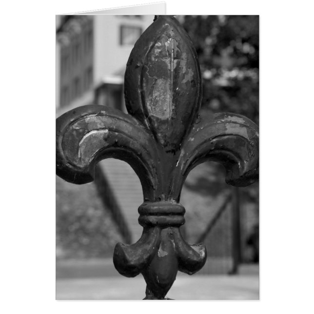Fleur de lis de hierro forjado (Frente)