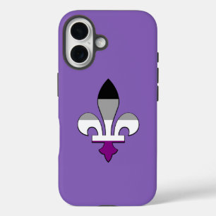 Fleur-de-lis de orgullo asexual Case-Mate carcasa 