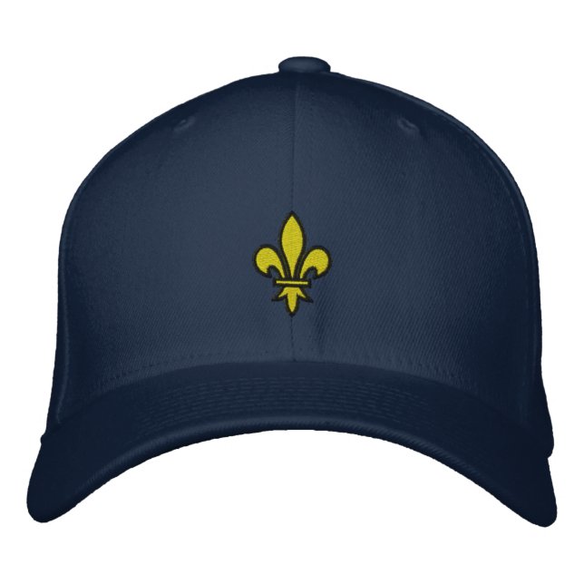 Fleur De Lis Embroidered Gorra (Anverso)