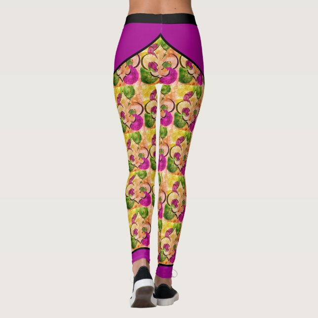 Fleur-de-Lis Leggings (Reverso)