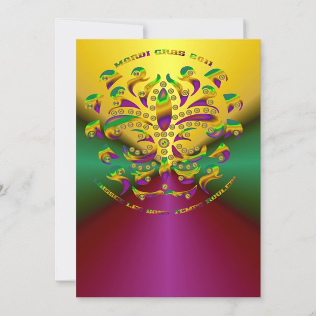 Fleur de lis Mardi-Gras 2011 V-2 (Anverso)