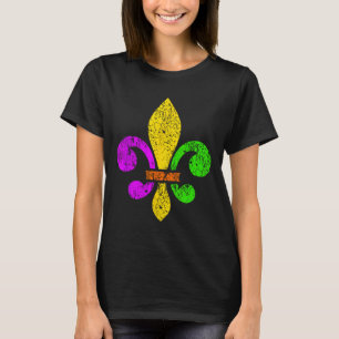 Fleur De Lis Mardi Gras Funny Top New Orleans Muje