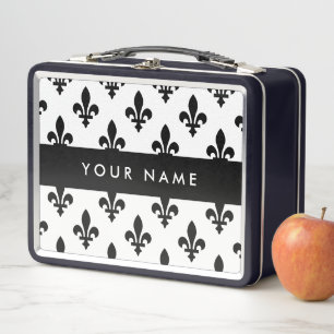 Fleur de Lis, negro sobre blanco, negro, su nombre