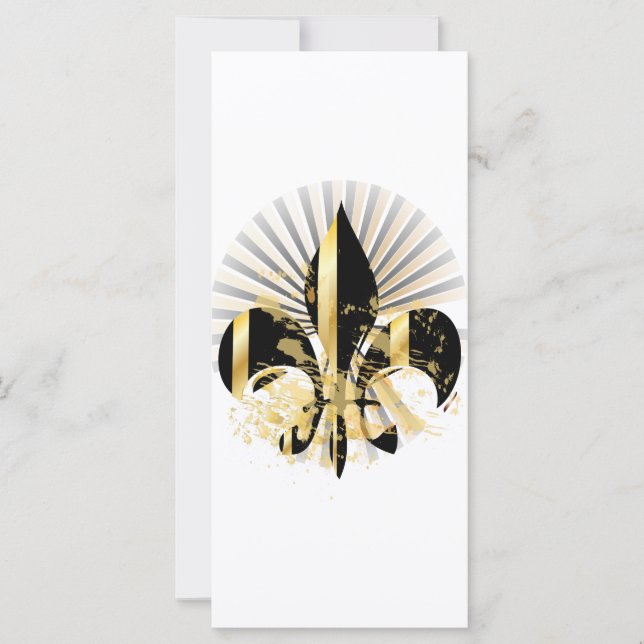 Fleur de Lis negro y oro (Anverso)
