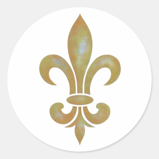 Fleur de Lis Pegatina (Anverso)