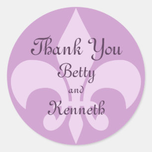 Fleur de Lise Gracias Pegatina en Lilacs