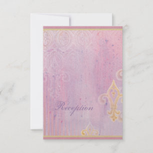 Fleur di Lys Damask 2 - casar la tarjeta de la