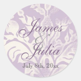 Fleur di Lys Damask - Sello Boda Lilac