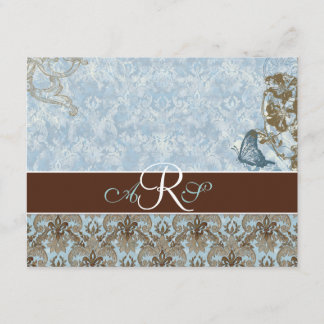 Fleur di Lys Damask vs 2 - Tarjeta de respuesta RS