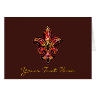 Fleur medieval - rojo