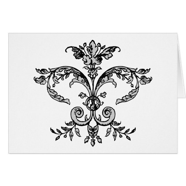 Fleurish de lujo BW (Anverso (Horizontal))