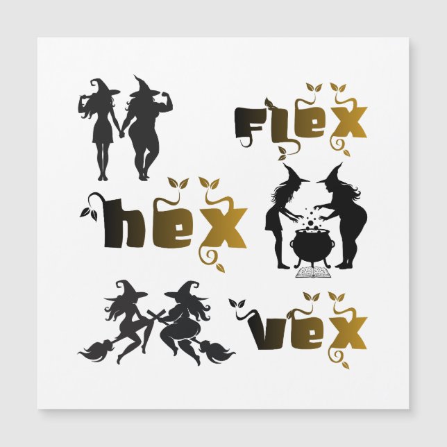 Flex. Hex. Vex. Body Positive & Diverse Witches (Anverso)