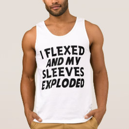 Flexed y mis mangas explotaron graciosa camiseta m