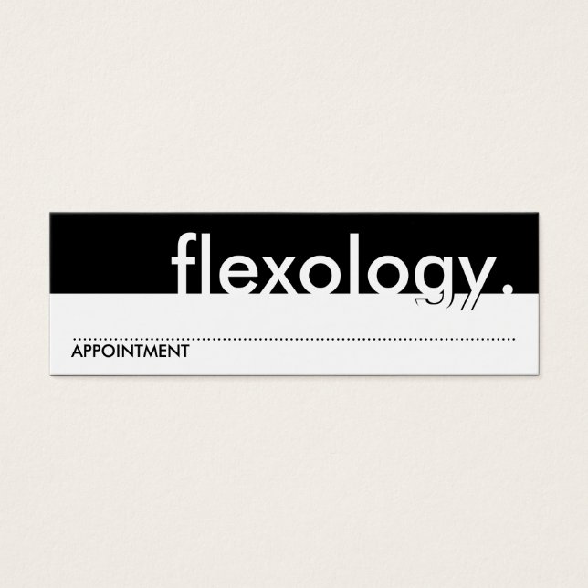flexología. (Tarjeta de citas) (Frente)