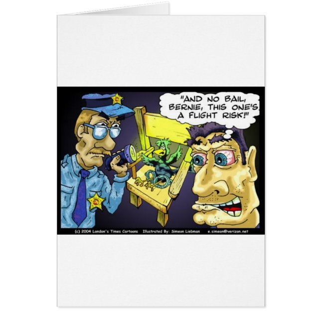 Flight Risk Funny Bird Cartoon Gifts & Tees (Frente)