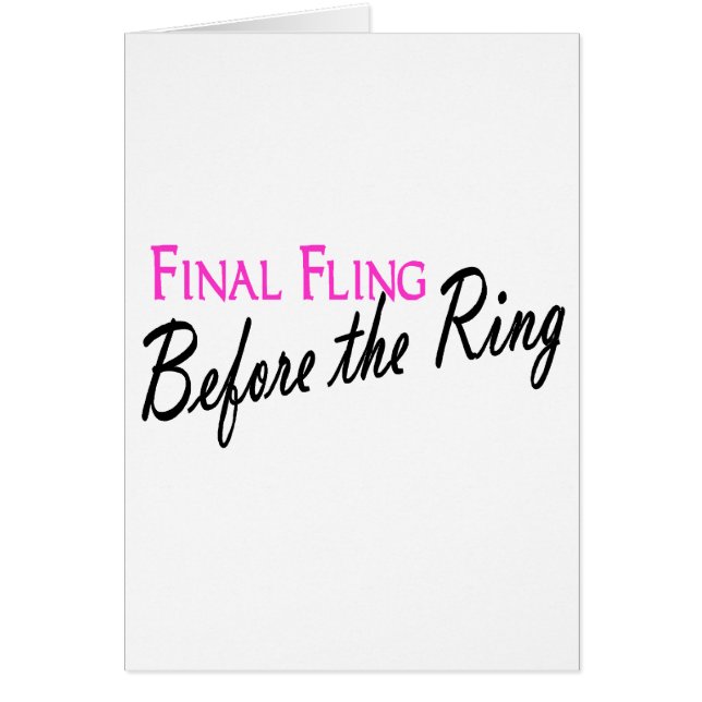 Fling final antes del anillo (Frente)