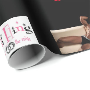 Fling pasado antes del papel del papel de regalo