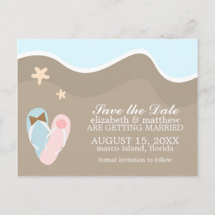 Flip Flops Beach Wedding Invitaciones