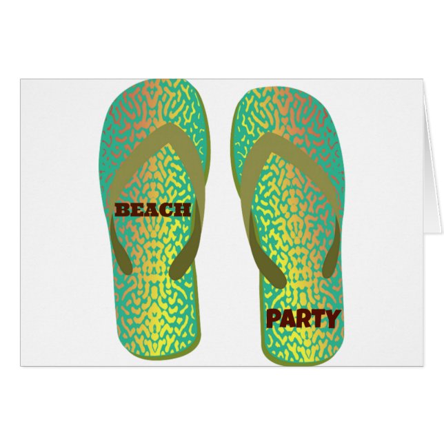 Flip Flops de Fiesta de playa (Anverso (Horizontal))