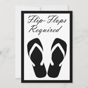 Flip Flops Invitación requerida