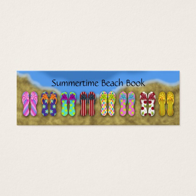 Flip Flops Ocean Bookmark (Frente)