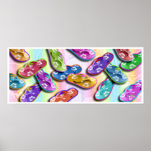 Flip Flops Pop Art Posters, impresiones